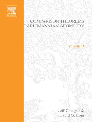 cover image of Comparison Theorems in Riemannian Geometry